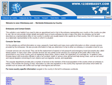 Tablet Screenshot of 123embassy.com